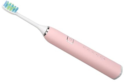 Vibrierende Intelligente Zahnbürste mit 5 Modi Tief Reinigung für die Mundpflege, Elektrische Zahnbürste für Heimreise, 38.000 Vibrationen Pro Minute (PINK)