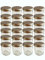 hocz 100er Set Sturzgläser Mini Gläser 53 ml Deckelfarbe Silber To 43 inkl. 100 Etiketten zum Beschriften Rundgläser Weiß Honig Marmeladengläser Einweckgläser Honig Einmachgläser Portionsgläser