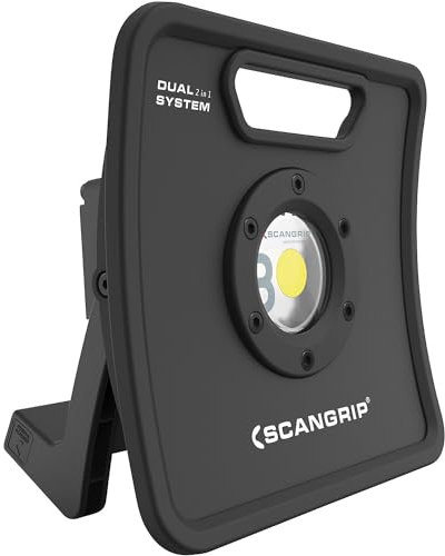Scangrip Nova 4K C+R, Robuste und Wiederaufladbare LED-Arbeitsleuchte, Langlebig und tragbar, 4000 Lumen