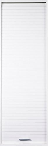 SIMMOB Meuble de Cuisine Haut Blanc 1 Rideau 4 Niches L 40 H 123.6 P 35 cm