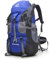 Bseash 50L Leichter wasserfester Wanderrucksack, Outdoor Sport Tagesrucksack Multifunktions Reisetasche für Klettern Camping Reisen (Blau – Ohne Schuhfach)