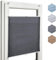 Home-Vision® Premium Plissee Faltrollo ohne Bohren mit Klemmfix, Kollektion „Melange” Leinenoptik Blickdicht Sonnenschutz Jalousie für Fenster & Tür (Graphit, B95cm x H200cm) Modern Klemmträger