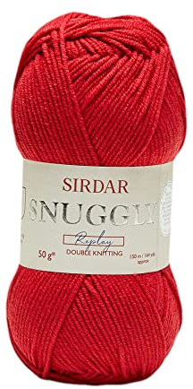 Snuggly Replay DK Double Knitting, Race Car Red (116), 50g