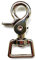 Nbrand JA Horse - Trensenhaken Zügelsnap Snaps Karabinerhaken Trensenkarabiner Scherenkarabinerhaken Pferd Druckguss vernickelt Brass (2 Stück, Scherenkarabinerhaken eckig)
