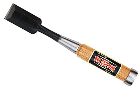 OHKANBOSHI Japanese Woodworking Chisel Oire Nomi, Carving, Mortising, Dovetailing, Red Oak Handle, Made in Japan (30mm - 1.18in)