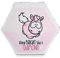 NICI 47638 Kissen Einhorn Pink Diamond diamantförmig Hexagon 30x25cm glitzernd, 1 Stück (1er Pack)