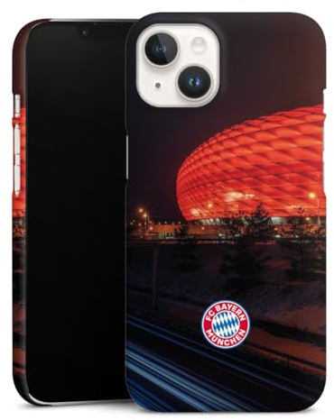 Premium Case kompatibel mit Apple iPhone 14 Smartphone Handyhülle Schutzhülle matt FC Bayern München FCB Stadion