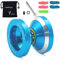 MAGICYOYO N8 Pro Yoyo réactif Yo-yos et Yo-yo Non réactif pour Enfants Adolescents Adultes, Yoyos débutants à avancés, métal Yo Yo de Poche avec roulement Unresponsive+ 12 Cordes + dissolvant( Bleu)