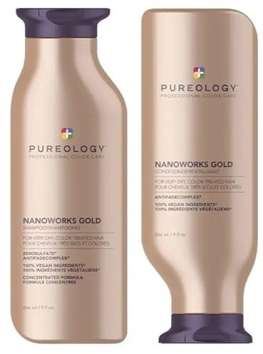 Pureology DUO Nanoworks Gold Shampoo 266ml and Conditioner 266ml