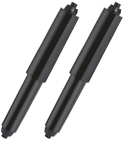 2 PacksToilet Paper Holder Roller, Toilet Paper Spring Holder Replacement Rod, Toilet Paper Holder Insert Replacement Rod, Black Toilet Paper Roll Holder, Flexible Replacement Holder for Bathroom