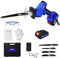 21V Sierra Sable Inalámbrica,Sierra Alternativa Inalámbrica Con 4 Hojas 1500mAh Batería Velocidad Variable de 0-2800RPM Con Iluminación Led Sierra Sable Para Cortar Madera y Metal