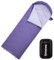 KingCamp Schlafsack, warm und leicht, Innen- und Außendesign, komplett entfaltbar, wasserabweisend und langlebig, Schlafsack Outdoor Camping, (Lila L Zip, 220×75cm)