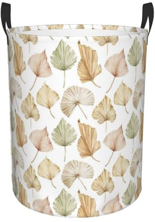 Grand panier à linge en feuilles de palmier - Panier de rangement pliable autonome - Grand panier à linge pliable pour jouets et chambre à coucher