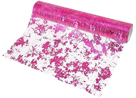 MAGICLULU Dekorative Tischdecke Polyester 29cm * 5y Rot Moderne Tischläufer Küche Zubehör