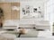 MKS MEBLE Cord Sofa U-Form Beige, Wohnlandschaft U-Form, Sofa mit Schlaffunktion und Bettkasten, Schlafsofa mit Bettkasten, Couch mit Verstellbare Kopfstützen - Peter U - Creme Cord