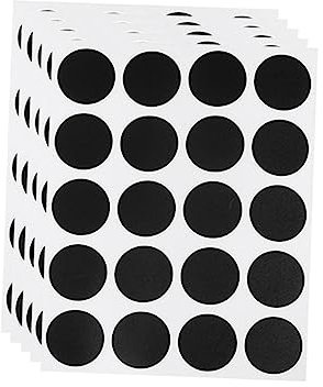 Selbstklebende Kreidetafelaufkleber 10 Blatt aus Pvc, Schwarz