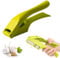Prensa de ajos de acero inoxidable, picadora y cortadora de ajos 2 en 1, con mango ergonómico, manejable, fácil de limpiar, carcasa de PVC Ligera