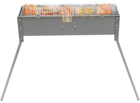 LENDISIY Holzkohlegrill, Camping Grill Holzkohle, Tragbarer Klappgrill Grill Picknickgrill, Portable Campinggrill Kohlegrill BBQ Grills für Außen, Terrasse, Camping, Grillparty