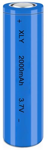 3.7V Li-ion Battery 2000mAh - 1 Pack Rechargeable Batteries for Remote Control Cars Toy flashlight/drone/front lamp/car RC batteries Top button Long service life