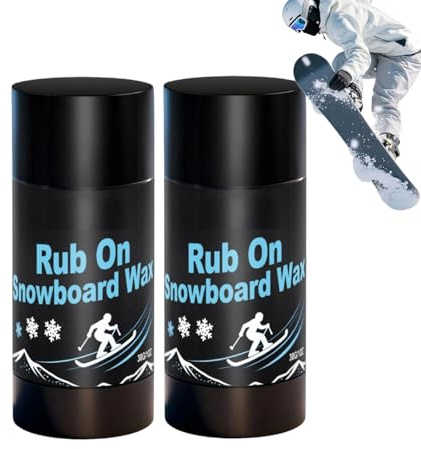Rub On Snowboard Wax, 30g Ski Wax, Solid Ski Maintenance Wax with Cork Applicator, Reduce Friction, Resistant Low Temperature, For Indoor Outdoor Home Sport Snow Snowboard Skiing Cross Country