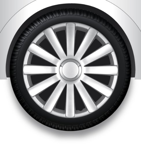 ZentimeX Radzierblenden Radkappen Radabdeckung 14 Zoll #79 Silber Nylon