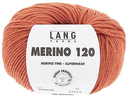 Lang Yarns Merino 120 Superwash 0159 orange