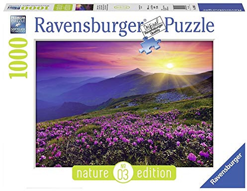 Ravensburger 19608 Puzzle Nature Edition, Bergwiese im morgenrot