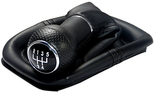 L & P Car Design L&P A0254 Schaltsack Schaltmanschette Schwarz Schaltknauf 5 Gang 12mm kompatibel mit VW Golf 2 II 3 III Polo 6N 35i 3A UVM. Befestigungsschelle Plug Play Ersatzteil