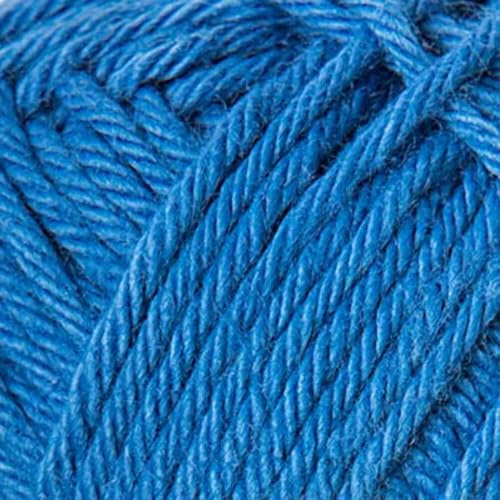 Ricorumi DK Wolle 100% Baumwolle Häkelgarn Häkelwolle 1 Knäul 25g Farbe (032 blau)
