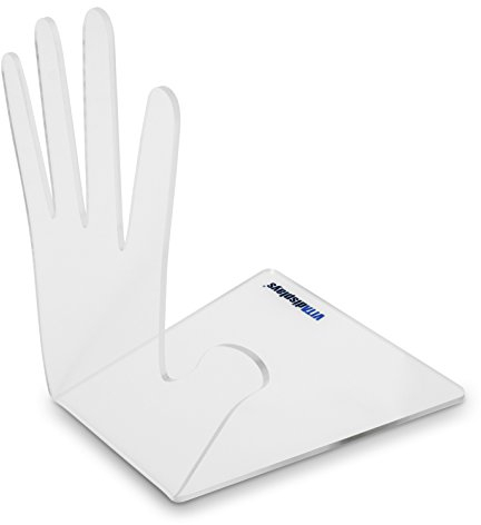 Winkel-Buchhalter im Hand Design als Buchstütze in 13.5 x 15 x 20.5 cm Designer Buchständer aus original PLEXIGLAS®