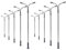 Evemodel LQS13 10 STK. Modell Bahn Doppelpeitschenlampen LED Beleuchtung 100mm Spur H0 Straßenlampe Flexible Höhe 3v
