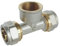 SOMATHERM FOR YOU, Té à visser pour tube multicouche Ø16 F15/21 - Raccordement facile et rapide sans outil, étanchéité par joints toriques, pression max 10 bars, température 5°C à 90°C