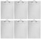 Amazon Basics Lot de 6 porte-blocs à pince standard Aluminium Format A4, Argenté