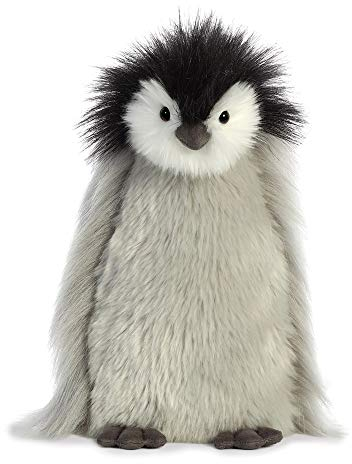 Aurora, Luxe Boutique 03510 Milly der Baby Kaiser Pinguin Plüschtier grau 28 cm weiß schwarz Geschenkidee