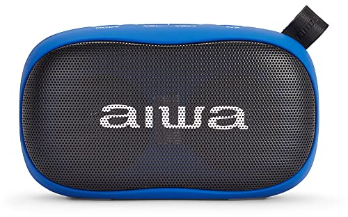 AIWA BS-110BL Tragbarer Lautsprecher, Blau, Bluetooth
