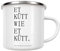 artboxONE Emaille Tasse Et kütt wie et kütt - Köln von AB1 Edition - Emaille Becher Typografie