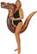 Aufblasbare Tier Schwimmen Nudeln Dinosaurier T-Rex Ride-On Nudel