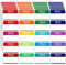 Zacool Namensschild-Aufkleber (7,6 x 5,1 cm), 160 Stück, farbige Namensaufkleber 'Hello My Name is', für Motto-Party, Familie, Zuhause, Schule, Büro