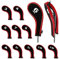 12 Pieces Golf Head Covers 3-9 Pw Aw Sw Lw Lw Waterproof Zippered Golf Club Head Covers Protective iron covers for golf clubs With Number Label Golf Iron Head Covers Accessory