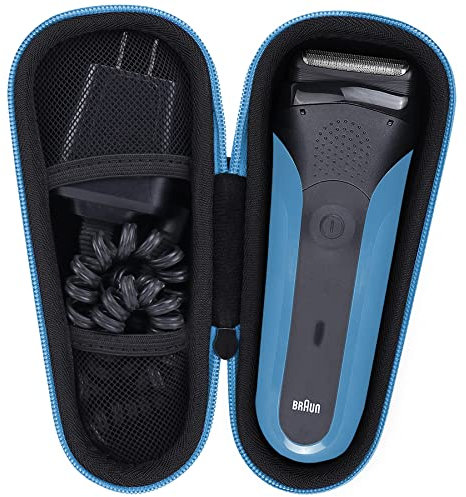 Khanka Hard Travel Case Replacement for Braun Series 3/5 5018s 3010 340S-4 3050 390CC-4 380S-4 3040 Electric Foil Shaver Men's Razor, Only Case