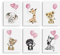 Hambient Tableau Enfant Mural Deco - Poster Decoration Chambre - Deco Fille, Garcon, Bebe - Tableaux Décoratifs Muraux - 6 Affiche (30 x 40 cm Sans Cadre, Animaux Afrique Rose)