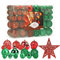 Aitsite kleines Weihnachtsbaumschmuck-Set, bruchsicher, Weihnachtsschmuck, Kugeln für Weihnachtsdekorationen, 100 Stück (Rot und Grün)