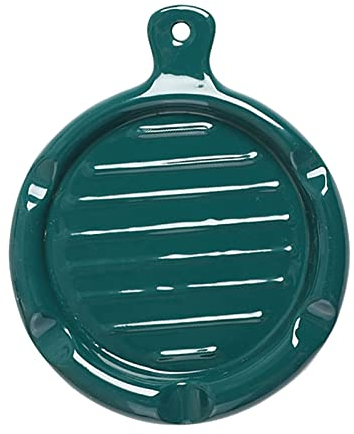 FCSHFC Céramique Repose Cuillère Cuisine Porte Cuillere Multifonction Résistant avec Porte-Couvercle Repose Cuillere (Color : Vert)