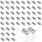 50 Pcs Nutensteine mit kugel Nut 8, 40-Serie Nutenstein M8 Kohlenstoffstahl Gleitmutter mit Federkugel Steg Federkugel einschwenkbar für Befestigungsmaterial Aluprofil-Zubehör