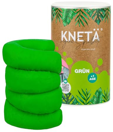 KNETÄ XXL Papierdose (1.000g) - Vegane Spielknete für Kinder ab 1 Jahr I Made in Germany (GRÜN)