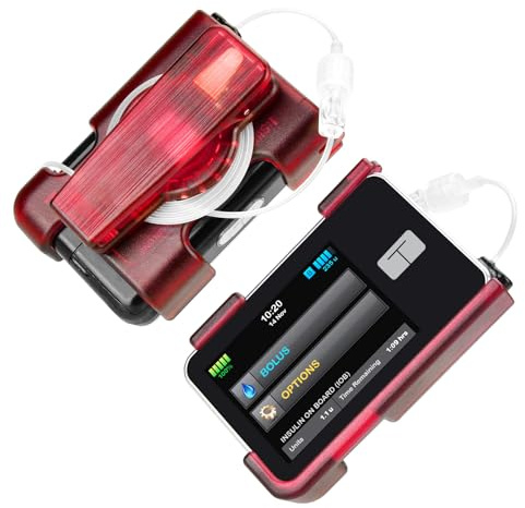 Ablefector tSlim x2 Pump Case with Clip, Tandem Tslim x2 Pump Case with 360° Rotating Clip, Sturdy Tandem Pump Case, tSlim x2 Pump Accessory, Perfectly Compatible with tSlim Pump X2 & G4 -Pink