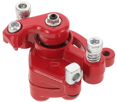 Pinza Freno Posteriore Moto Meccanica in Metallo Rossa per Controllo | Ricambio Resistente e Leggero, Adatto a Diversi Terreni e Occasioni, Supporta Accelerazione Stabile Montaggio Pratico