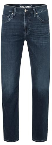 MAC Herren Jeans Arne Sommerjeans, 0961 H797 Dark Stone Blue Used