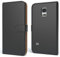 EAZY CASE Tasche kompatibel mit Samsung Galaxy S5 Mini Schutzhülle mit Standfunktion Klapphülle Bookstyle, Handytasche Handyhülle mit Magnetverschluss und Kartenfach, Kunstleder, Schwarz