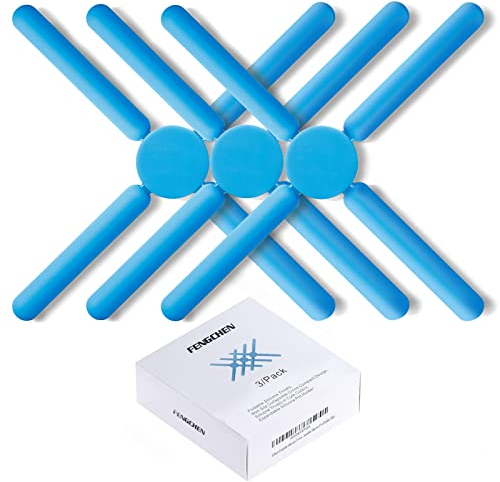 Reusable Straw Collapsible Silicone Straws, 59 Pack Premium Food-Grade Foldable Drinking Straws with Case and Cleaning Brush Keychain for Travel, Household, Office, Portable – Bluehui123106